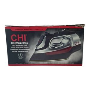 CHI - Electronic Iron (13102E) - Retractable Cord‎ Steam Control